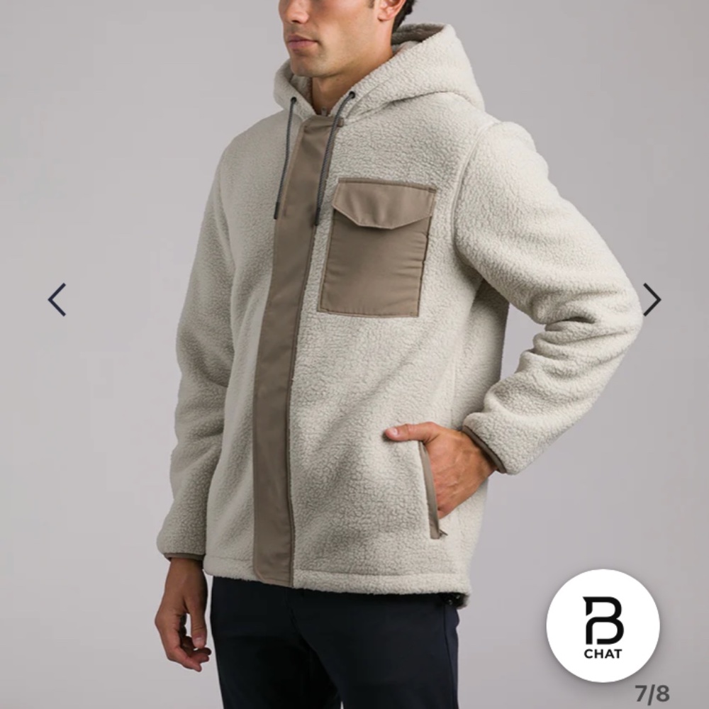 Byltbasics Back Bay Sherpa Zip Jacket (M)